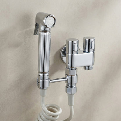 Lagomel wall-mounted bidet faucet, set in a Traditional/Classic/Vintage/Retro bathroom