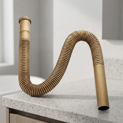 Lagomel p-trap, set in a Contemporary bathroom