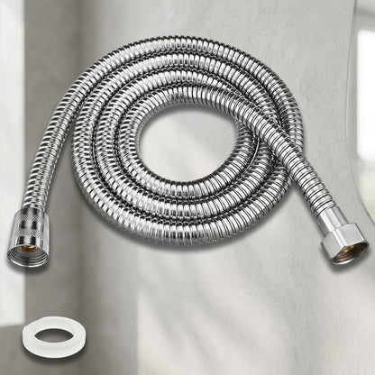 Lagomel shower hose, set in a Contemporary bathroom