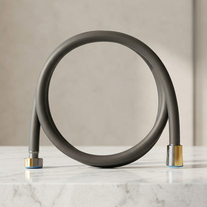 Lagomel shower hose, set in a Contemporary bathroom