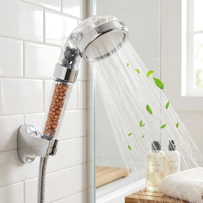 Lagomel hand shower in chrome, set in a Contemporary bathroom