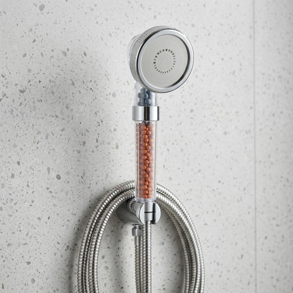 Lagomel hand shower, set in a Contemporary bathroom
