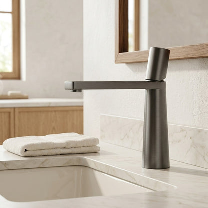 Lagomel single-hole bathroom faucet, set in a Traditional/Classic bathroom