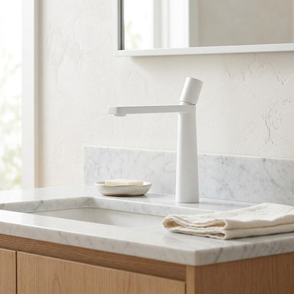 Lagomel single-hole bathroom faucet, set in a Traditional/Classic bathroom