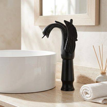 Lagomel single-hole bathroom faucet, set in a Traditional/Classic bathroom