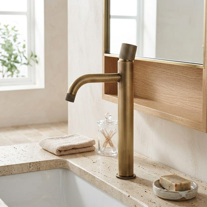 Lagomel single-hole bathroom faucet, set in a Traditional/Classic bathroom