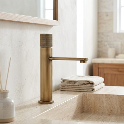 Lagomel single-hole bathroom faucet, set in a Traditional/Classic bathroom