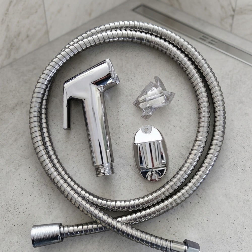 Lagomel wall-mounted bidet attachment, set in a Contemporary bathroom