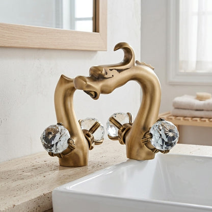 Lagomel single-hole bathroom faucet, set in a Traditional/Classic bathroom