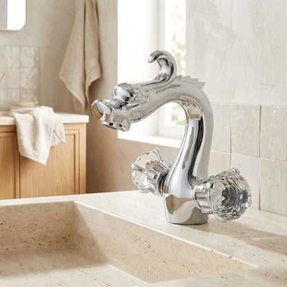 Lagomel single-hole bathroom faucet, set in a Traditional/Classic bathroom