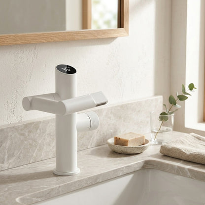 Lagomel single-hole bathroom faucet, set in a Traditional/Classic bathroom
