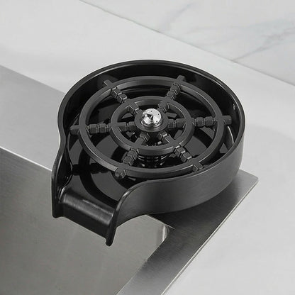Lagomel glass rinser, set in a Modern/Contemporary kitchen