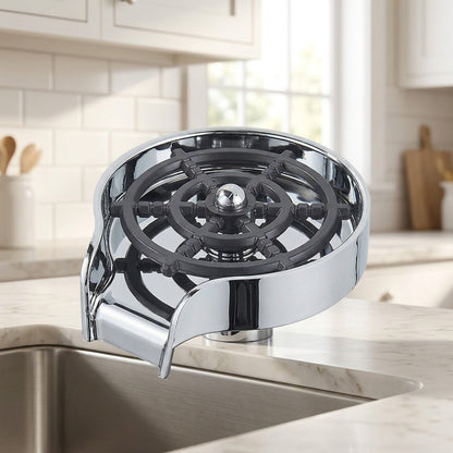 Lagomel glass rinser, set in a Modern/Contemporary kitchen