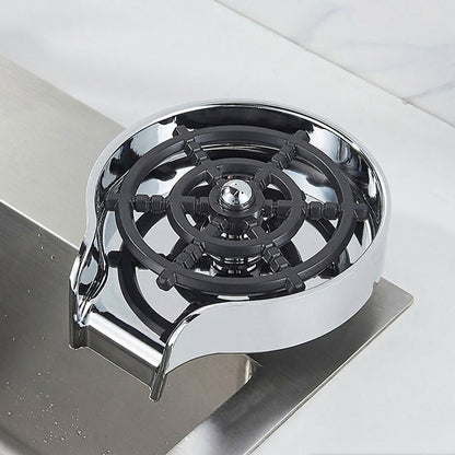 Lagomel glass rinser, set in a Modern/Contemporary kitchen