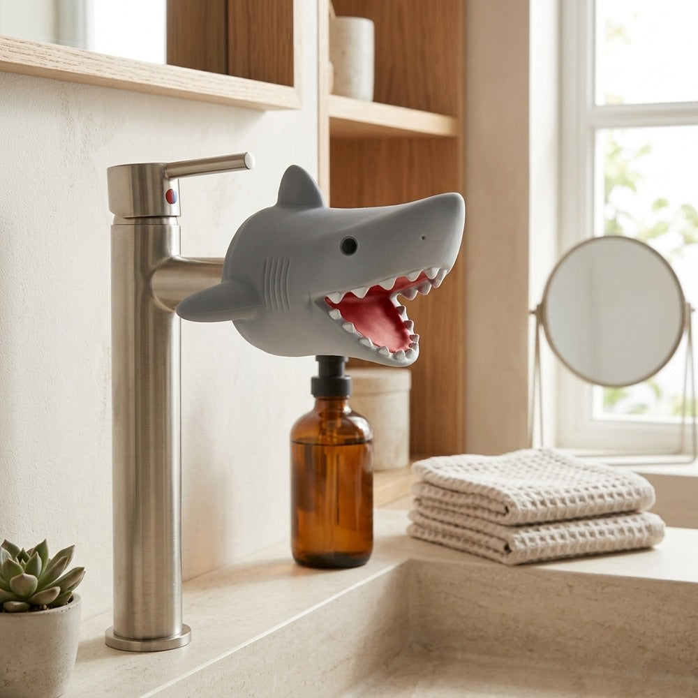Lagomel faucet extender in gray