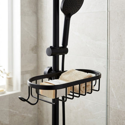 Lagomel shower shelf, set in a Modern/Contemporary bathroom