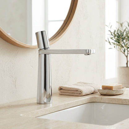 Lagomel single-hole bathroom faucet, set in a Traditional/Classic bathroom
