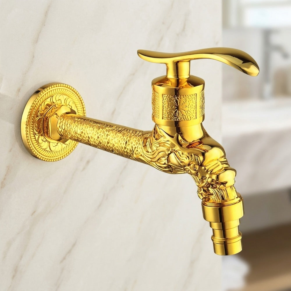Lagomel wall-mounted washing machine faucet, set in a Traditional/Classic/Rustic/Industrial bathroom