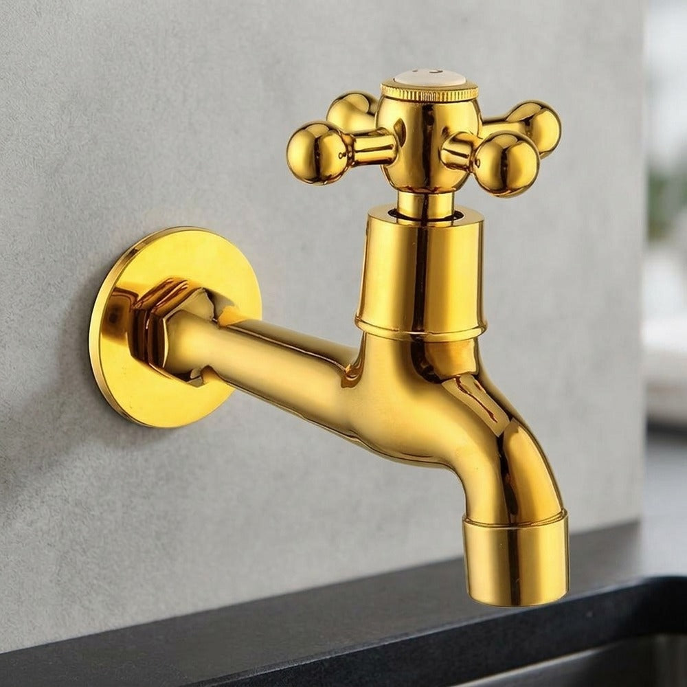 Lagomel wall-mounted washing machine faucet, set in a Traditional/Classic/Rustic/Industrial bathroom