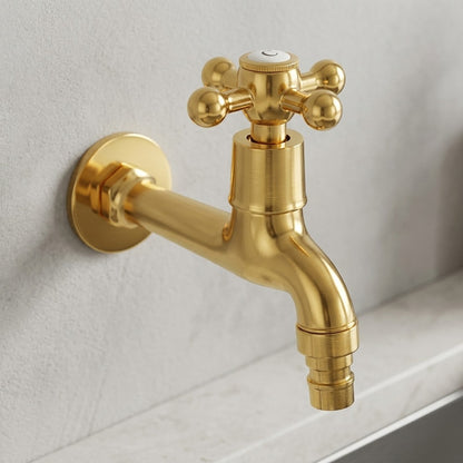 Lagomel wall-mounted washing machine faucet, set in a Traditional/Classic/Rustic/Industrial bathroom
