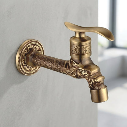Lagomel wall-mounted washing machine faucet, set in a Traditional/Classic/Rustic/Industrial bathroom