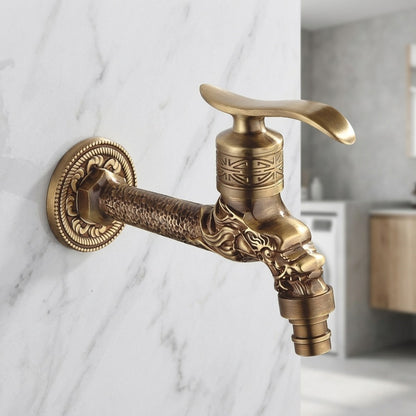 Lagomel wall-mounted washing machine faucet, set in a Traditional/Classic/Rustic/Industrial bathroom