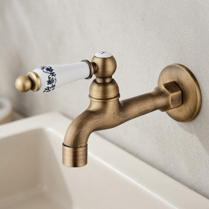 Lagomel wall-mounted washing machine faucet, set in a Traditional/Classic/Rustic/Industrial bathroom