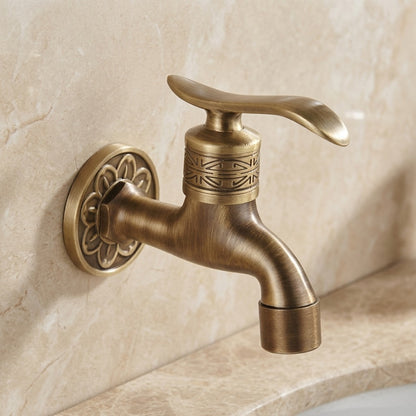 Lagomel wall-mounted washing machine faucet, set in a Traditional/Classic/Rustic/Industrial bathroom