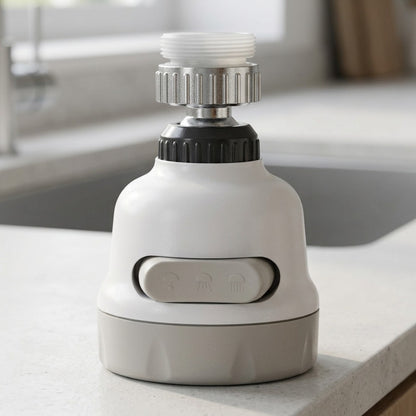 Lagomel faucet aerator in chrome, two-tone / mixed finish, set in a Modern/Contemporary bathroom