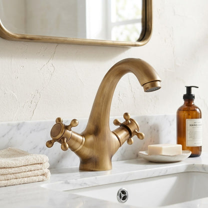 Lagomel single-hole bathroom faucet, set in a Traditional/Classic bathroom