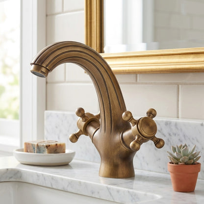 Lagomel single-hole bathroom faucet, set in a Traditional/Classic bathroom