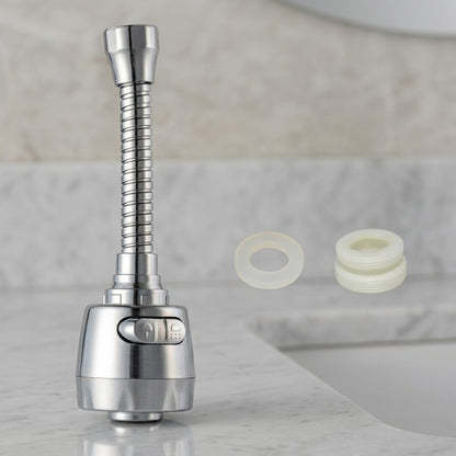 Lagomel faucet aerator in chrome, set in a Modern bathroom