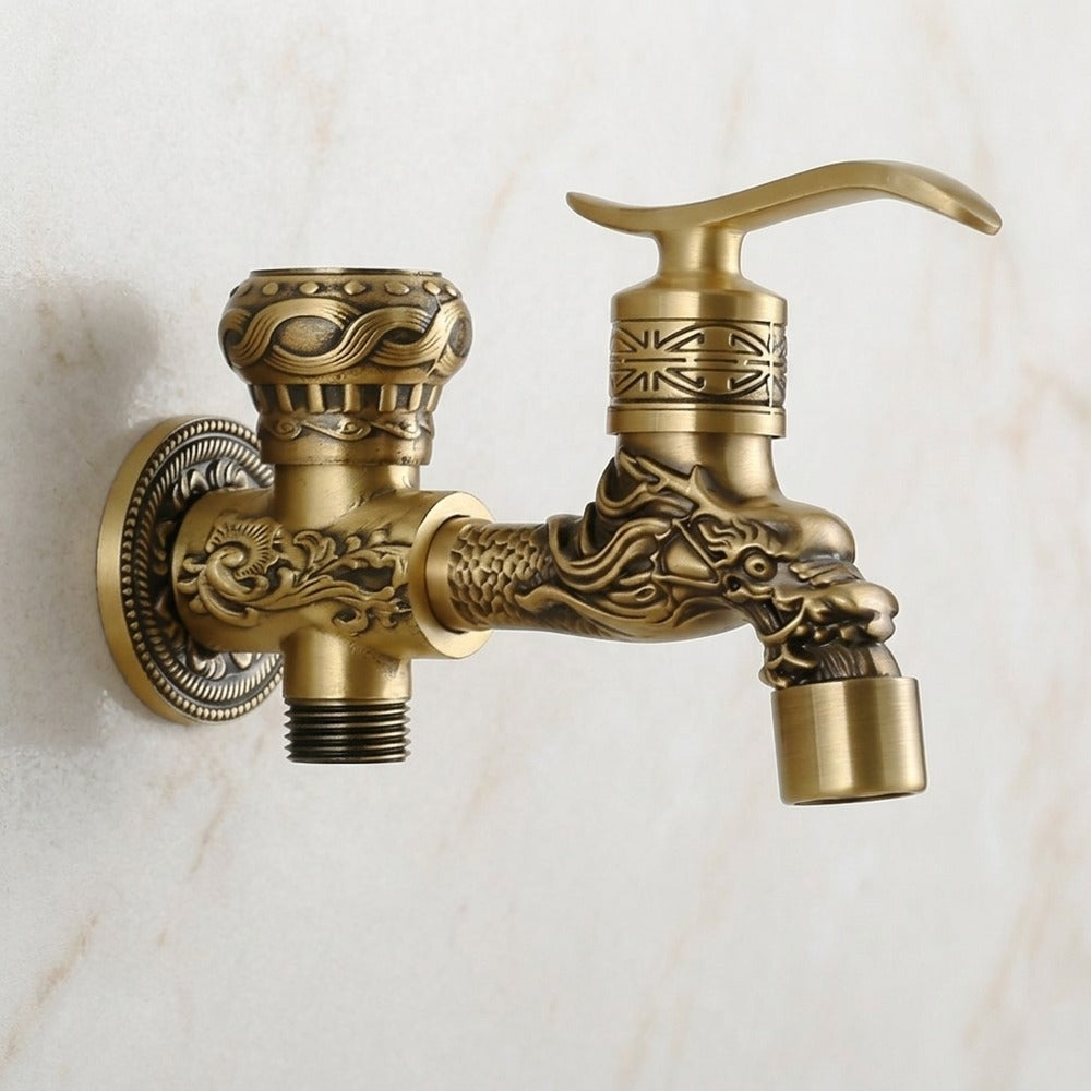 Lagomel wall-mounted bidet faucet, set in a Traditional/Classic/Vintage/Retro bathroom