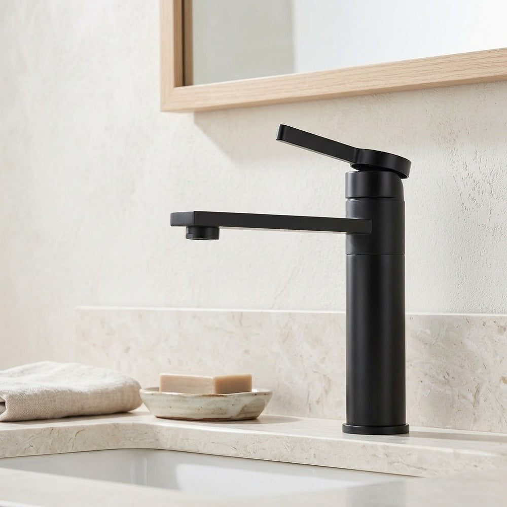 Lagomel single-hole bathroom faucet, set in a Traditional/Classic bathroom