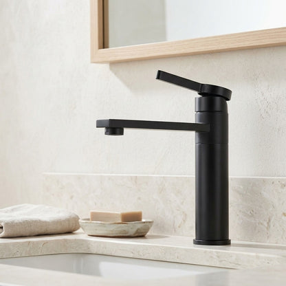 Lagomel single-hole bathroom faucet, set in a Traditional/Classic bathroom