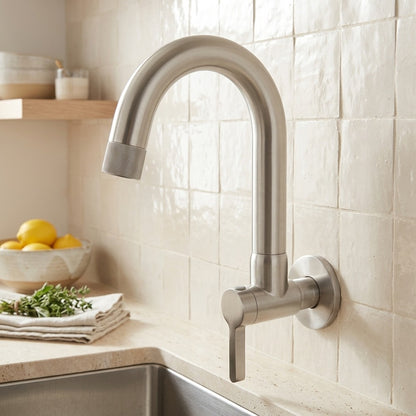 Lagomel wall-mounted single-handle bar faucet, set in a Modern/Contemporary kitchen
