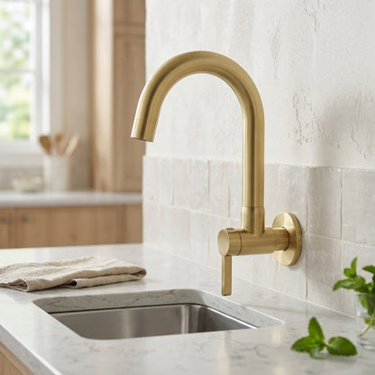 Lagomel wall-mounted single-handle bar faucet, set in a Modern/Contemporary kitchen