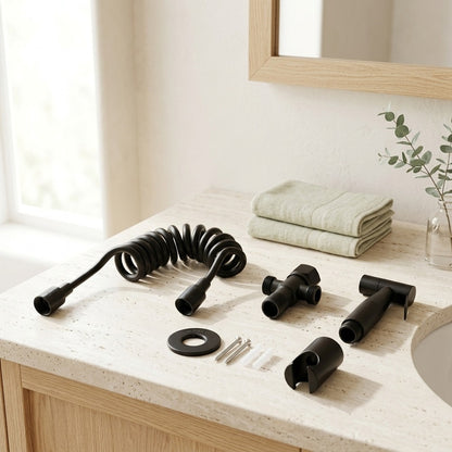 Lagomel wall-mounted bidet faucet, set in a Traditional/Classic/Vintage/Retro bathroom