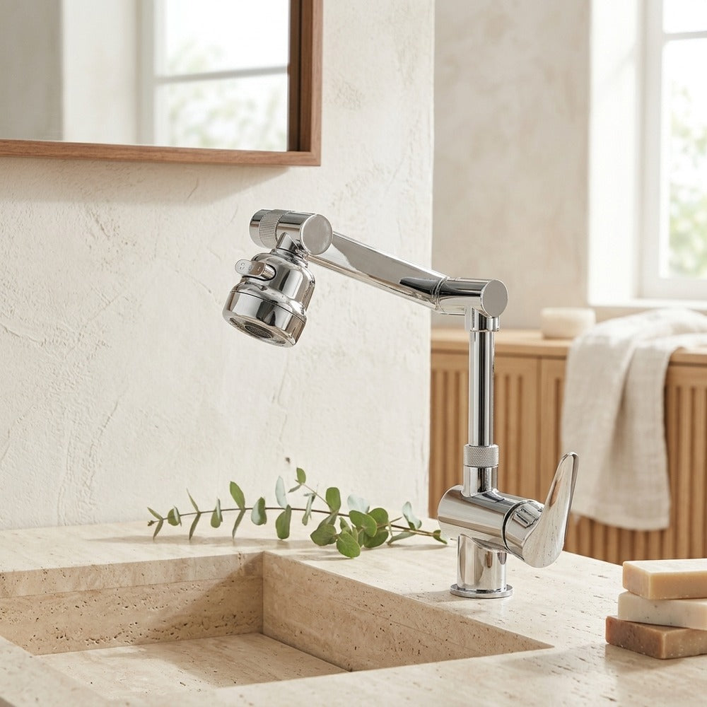 Lagomel single-hole bathroom faucet, set in a Traditional/Classic bathroom