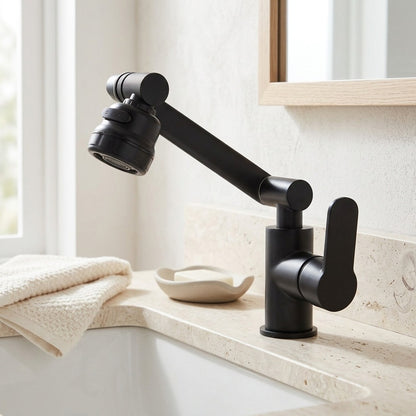 Lagomel single-hole bathroom faucet, set in a Traditional/Classic bathroom