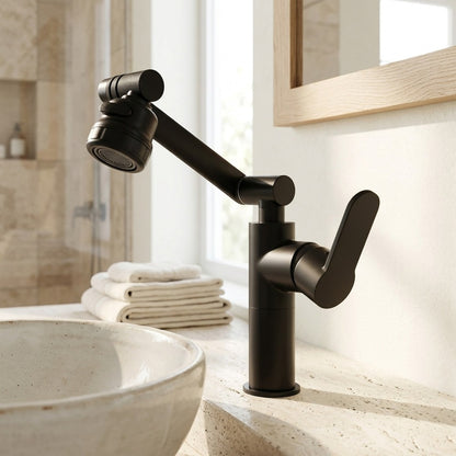 Lagomel single-hole bathroom faucet, set in a Traditional/Classic bathroom