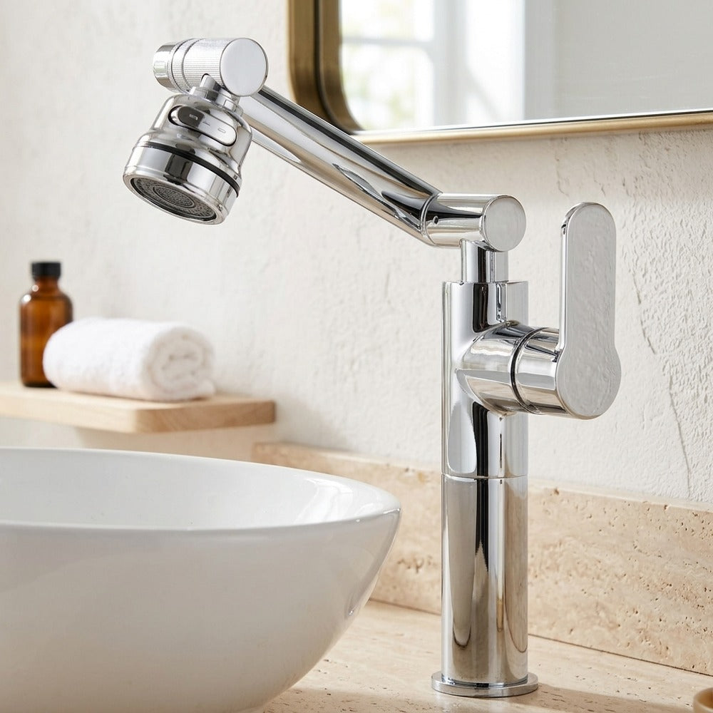 Lagomel single-hole bathroom faucet, set in a Traditional/Classic bathroom