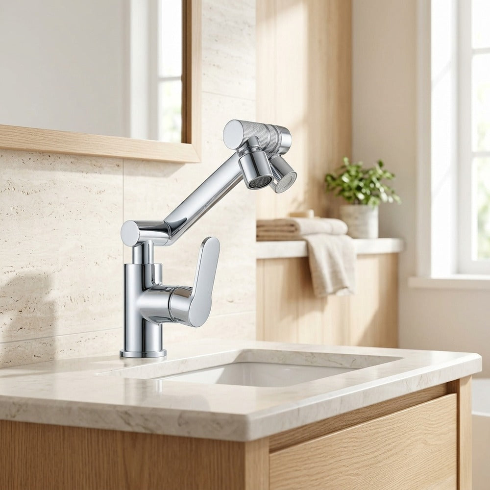 Lagomel single-hole bathroom faucet, set in a Traditional/Classic bathroom