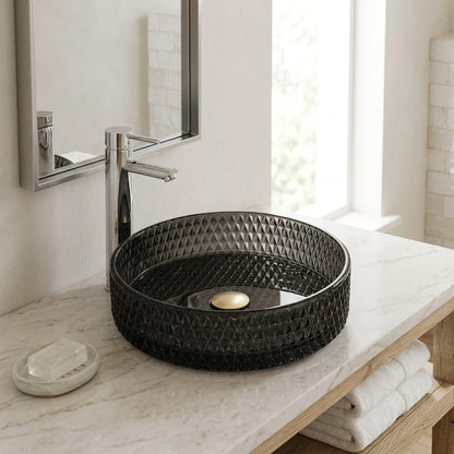 Lagomel faucet and sink set, set in a Modern/Contemporary bathroom
