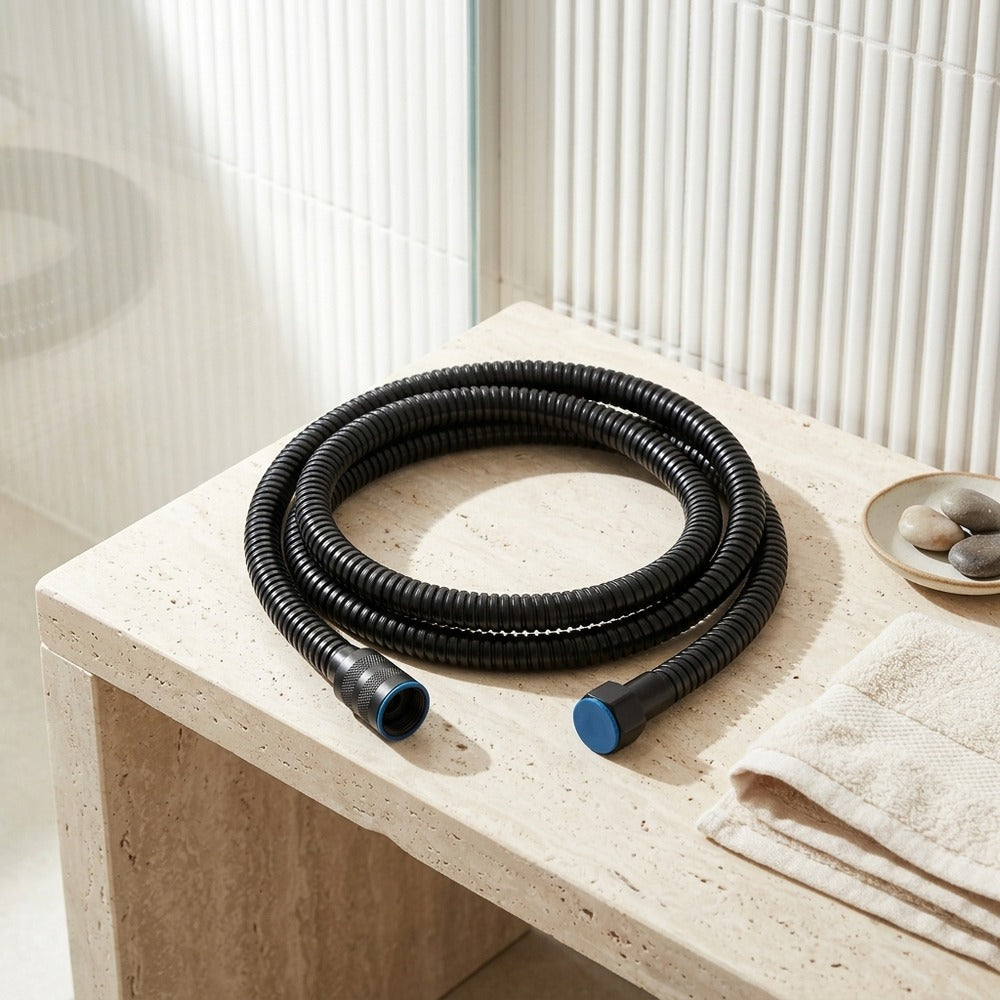 Lagomel wall-mounted hand shower, set in a Contemporary bathroom