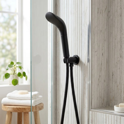 Lagomel wall-mounted hand shower, set in a Contemporary bathroom