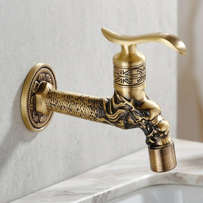 Lagomel wall-mounted single-handle outdoor faucet, set in a Traditional/Classic bathroom