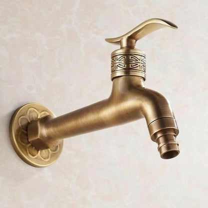 Lagomel wall-mounted single-handle outdoor faucet, set in a Traditional/Classic bathroom