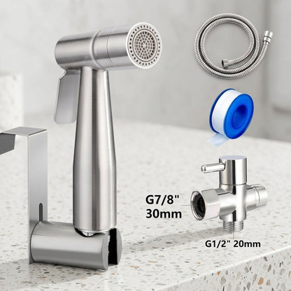 Lagomel bidet faucet, set in a Contemporary bathroom