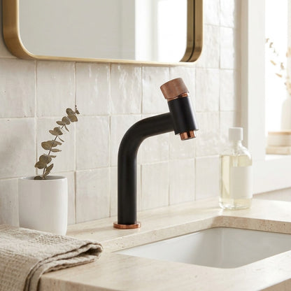 Lagomel single-hole bathroom faucet, set in a Traditional/Classic bathroom